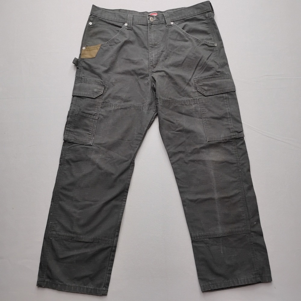 Wrangler RIGGS Workwear Mens Black Ripstop Cargo Pants 36x30 10WMWR1BL